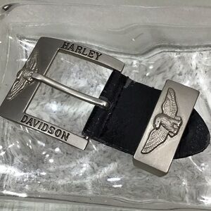Harley-Davidson Americana Eagle belt buckle and belt guide